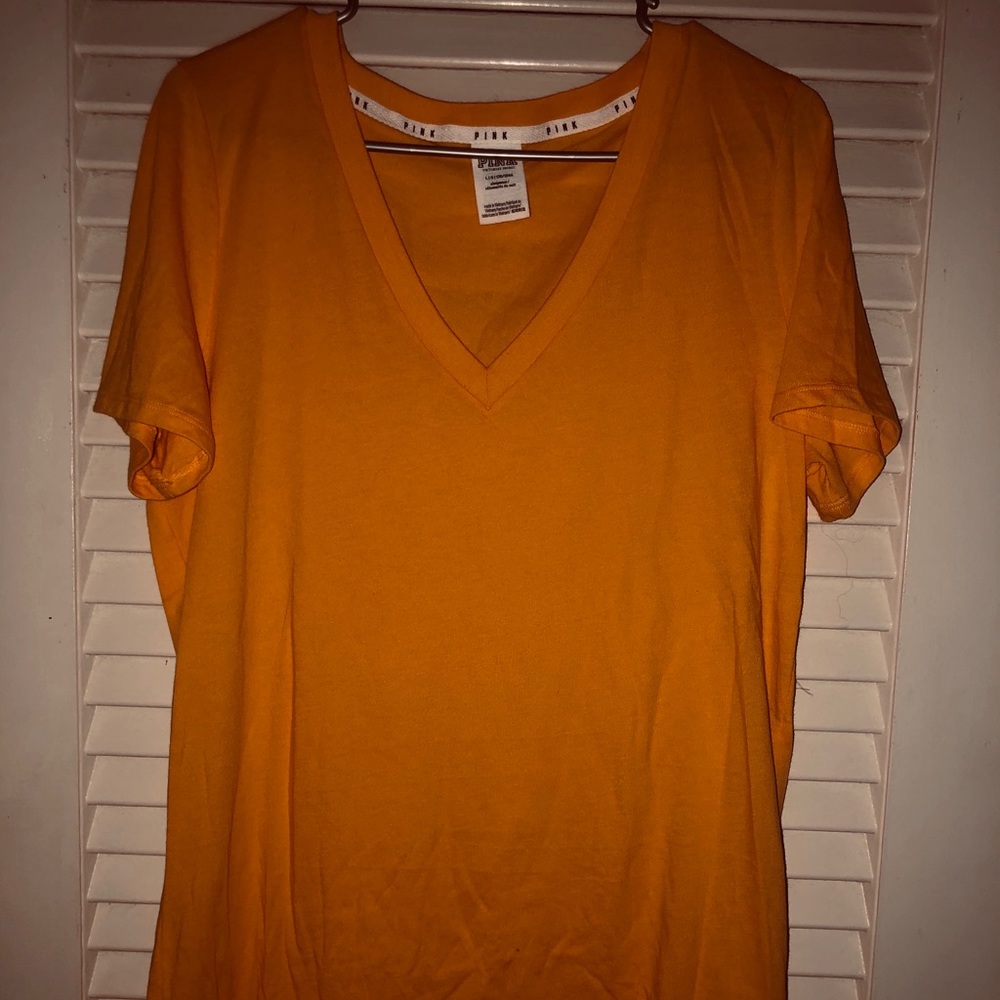 PINK yellow tee